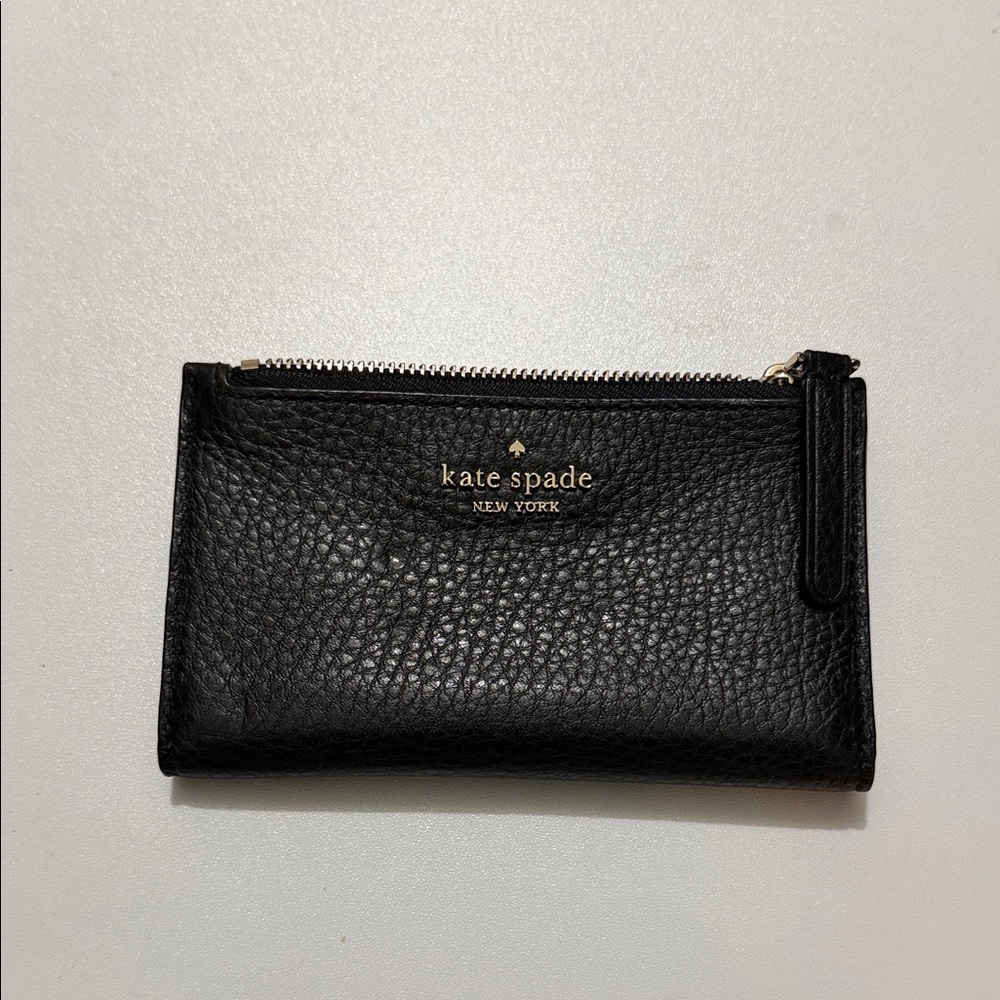 Kate Spade Black Pebbled Leather Wallet
